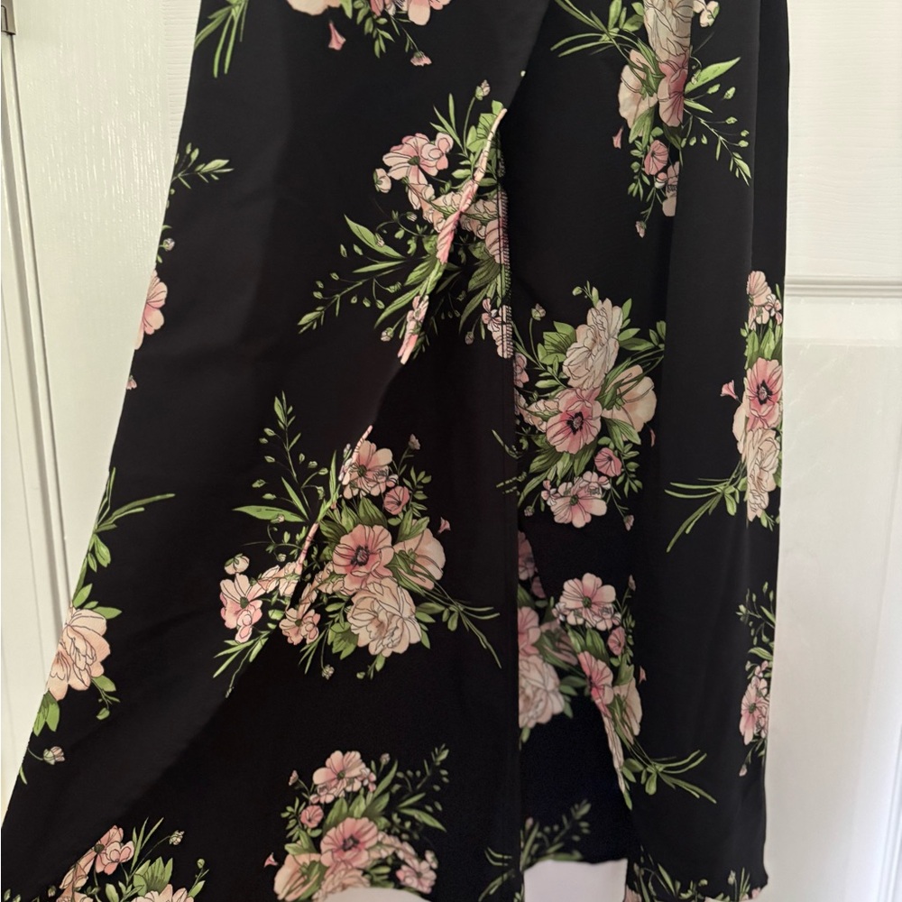 Topshop Black Floral Maxi Dress - Picture 6 of 7